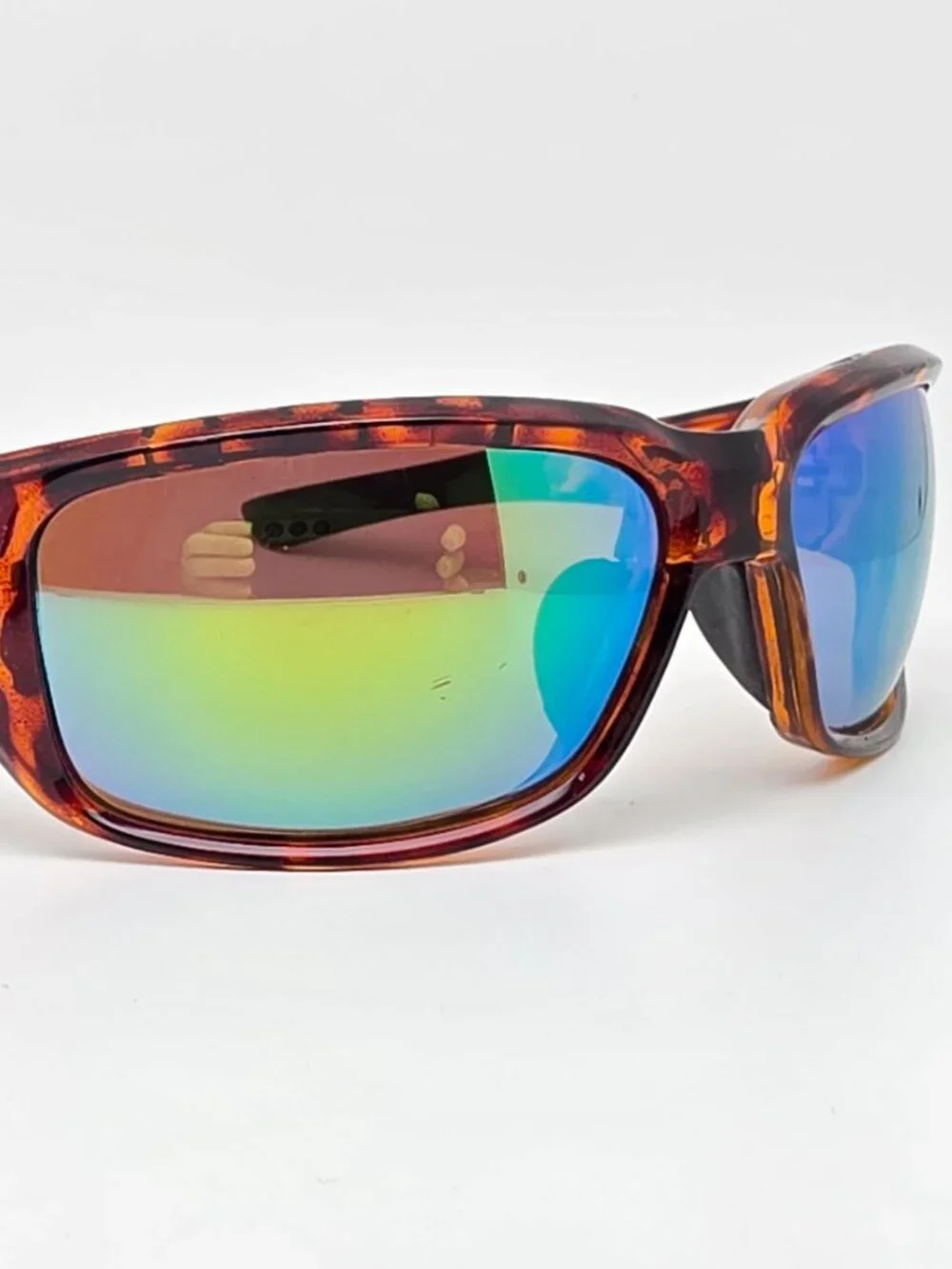 Bimini Bay T-BB4AG Tortoise Frame Polarized Green Mirror Lens Fishing Sunglasses